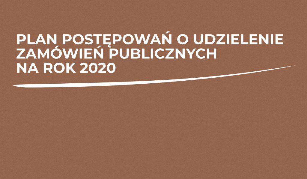 Plan Post Powa O Udzielenie Zam Wie Publicznych Na Rok Urz D